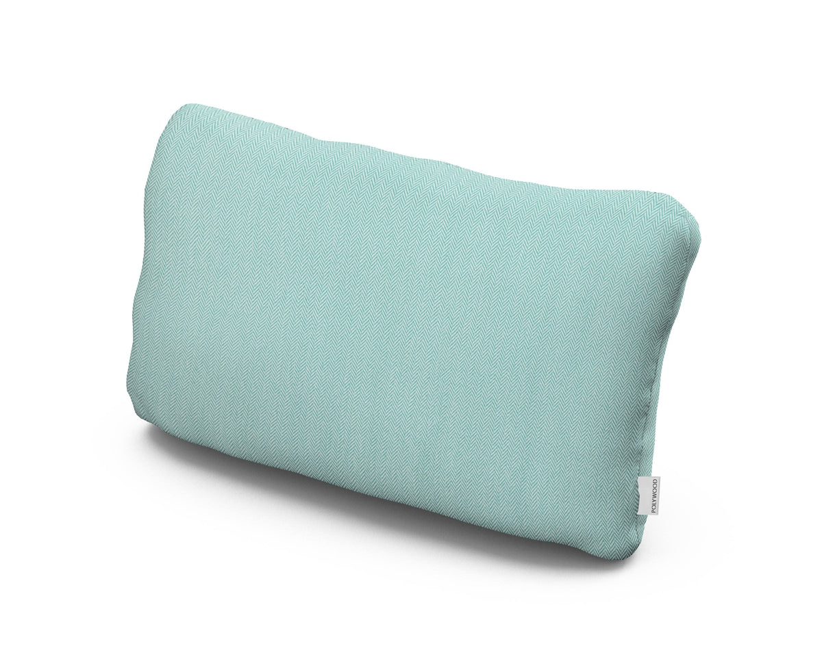 POLYWOOD Outdoor Lumbar Pillow in Primary Colors Teal