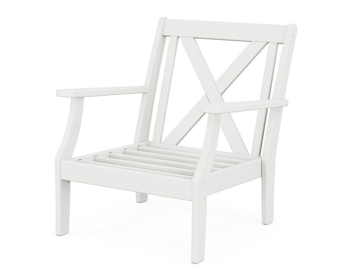 POLYWOOD Braxton Deep Seating Chair Frame in White