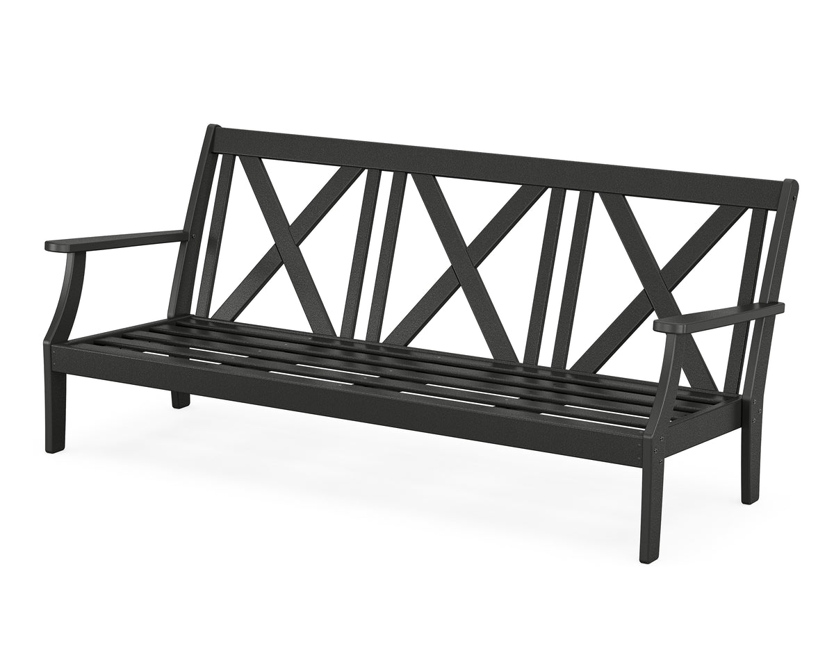 POLYWOOD Braxton Deep Seating Sofa Frame in Black