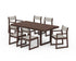 POLYWOOD EDGE Sling 7-Piece Dining Set in Mahogany / Birch