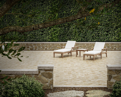POLYWOOD Estate 3-Piece Chaise Lounge Set in an outdoor setting
