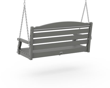 Alternate view of the POLYWOOD Savannah 48" Swing in Slate Grey