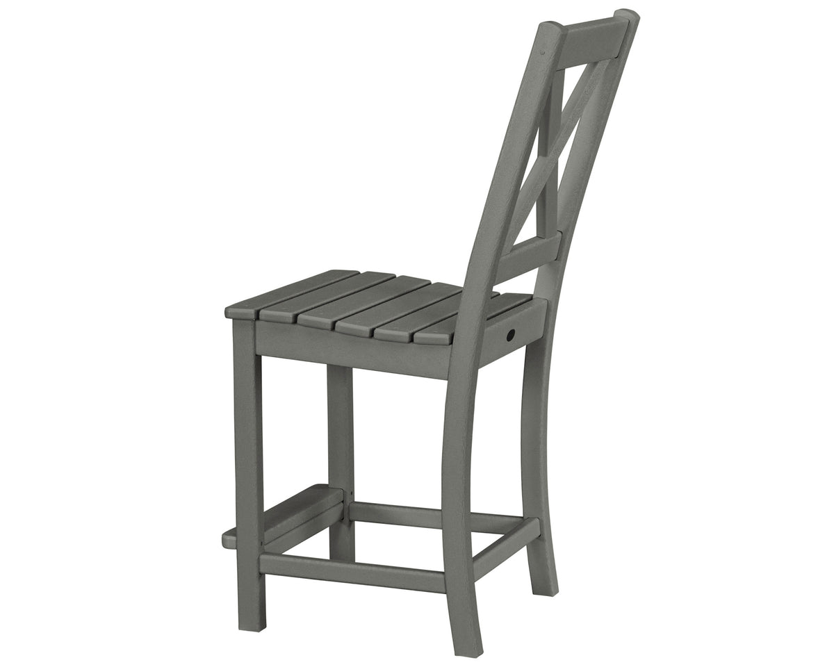 POLYWOOD Braxton Counter Side Chair angle view