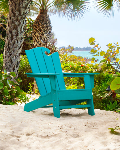 POLYWOOD The Ocean Chair in Aruba styled outdoors