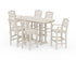 POLYWOOD Savannah 7-Piece Bar Set in Sand