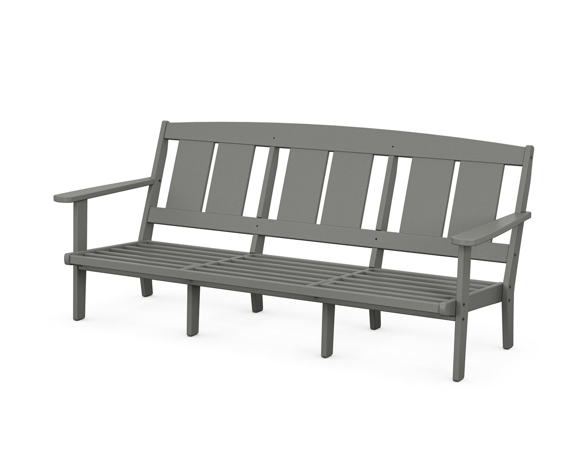 POLYWOOD Mission Deep Seating Sofa Frame in Slate Grey
