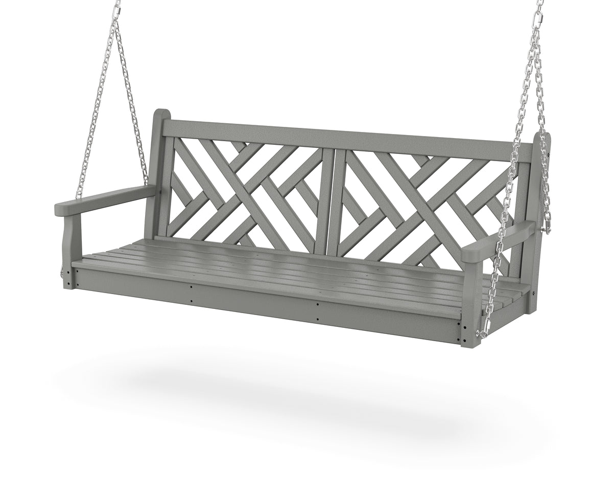POLYWOOD Chippendale 60" Swing in Slate Grey