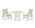 POLYWOOD Coastal 3-Piece Dining Set in Sand / Birch