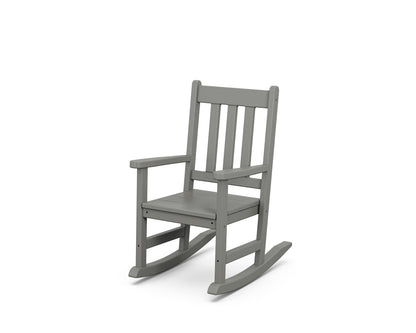 POLYWOOD Kids Vineyard Rocking Chair in Slate Grey