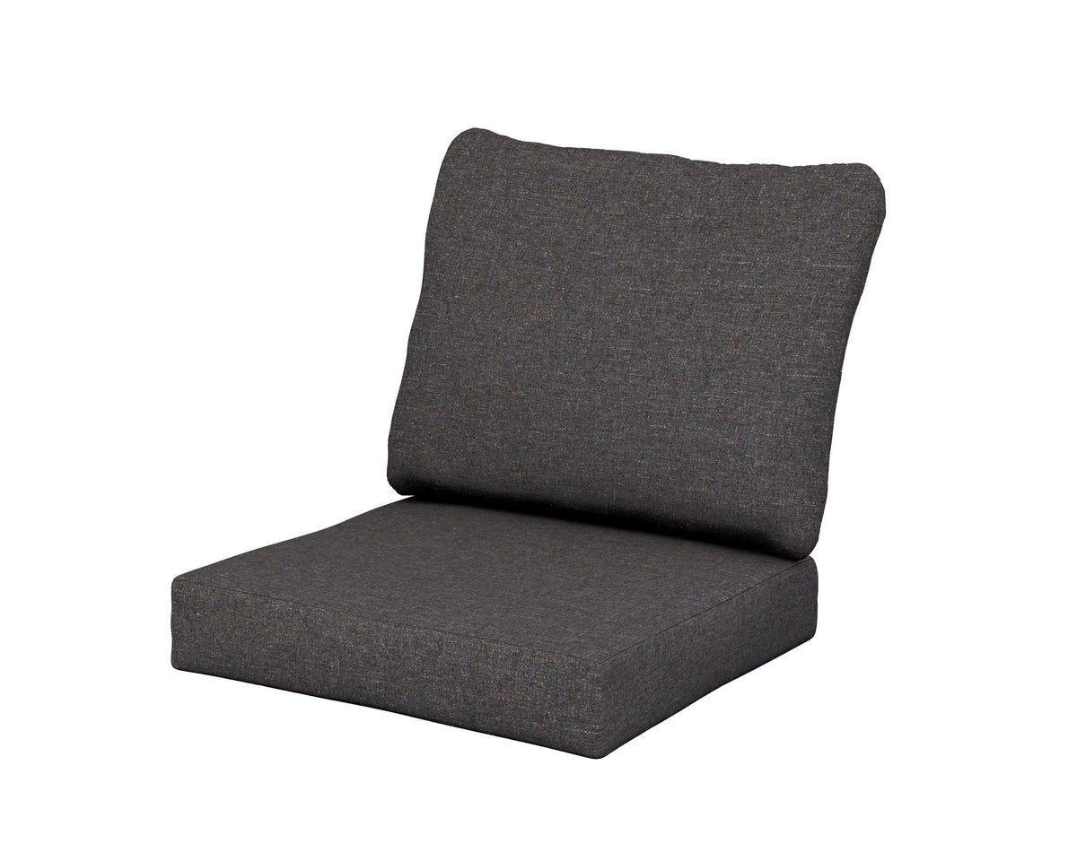 POLYWOOD Classics Seat/Back Cushion Set in Ash Charcoal