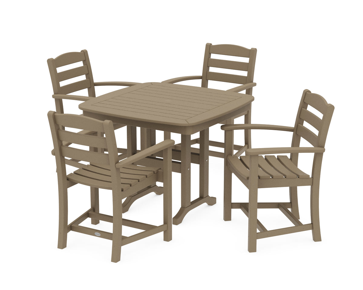 POLYWOOD La Casa Café 5-Piece Dining Set in Vintage Sahara
