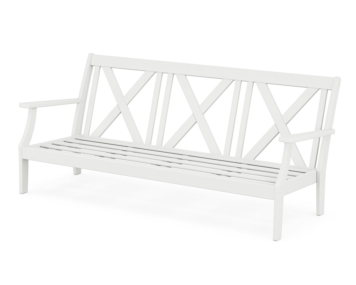 POLYWOOD Braxton Deep Seating Sofa Frame in White