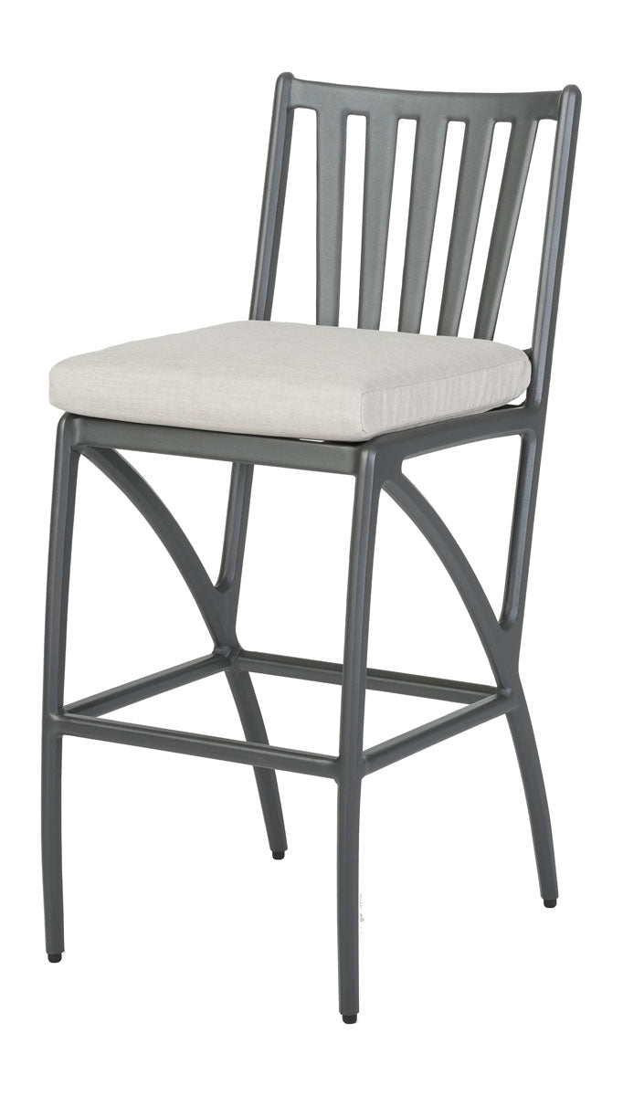 Gensun Amari Cushion Bar Stool in Carbon