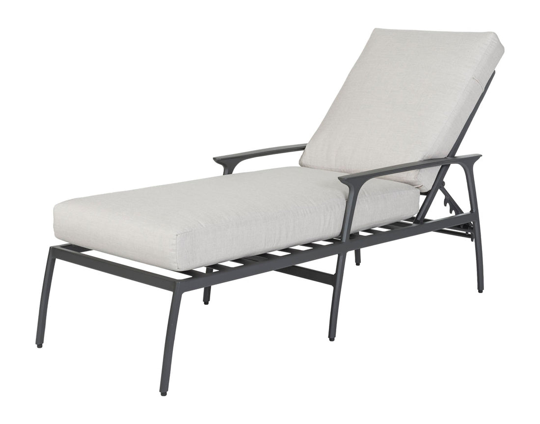 Gensun Amari Cushion Chaise Lounge in Carbon