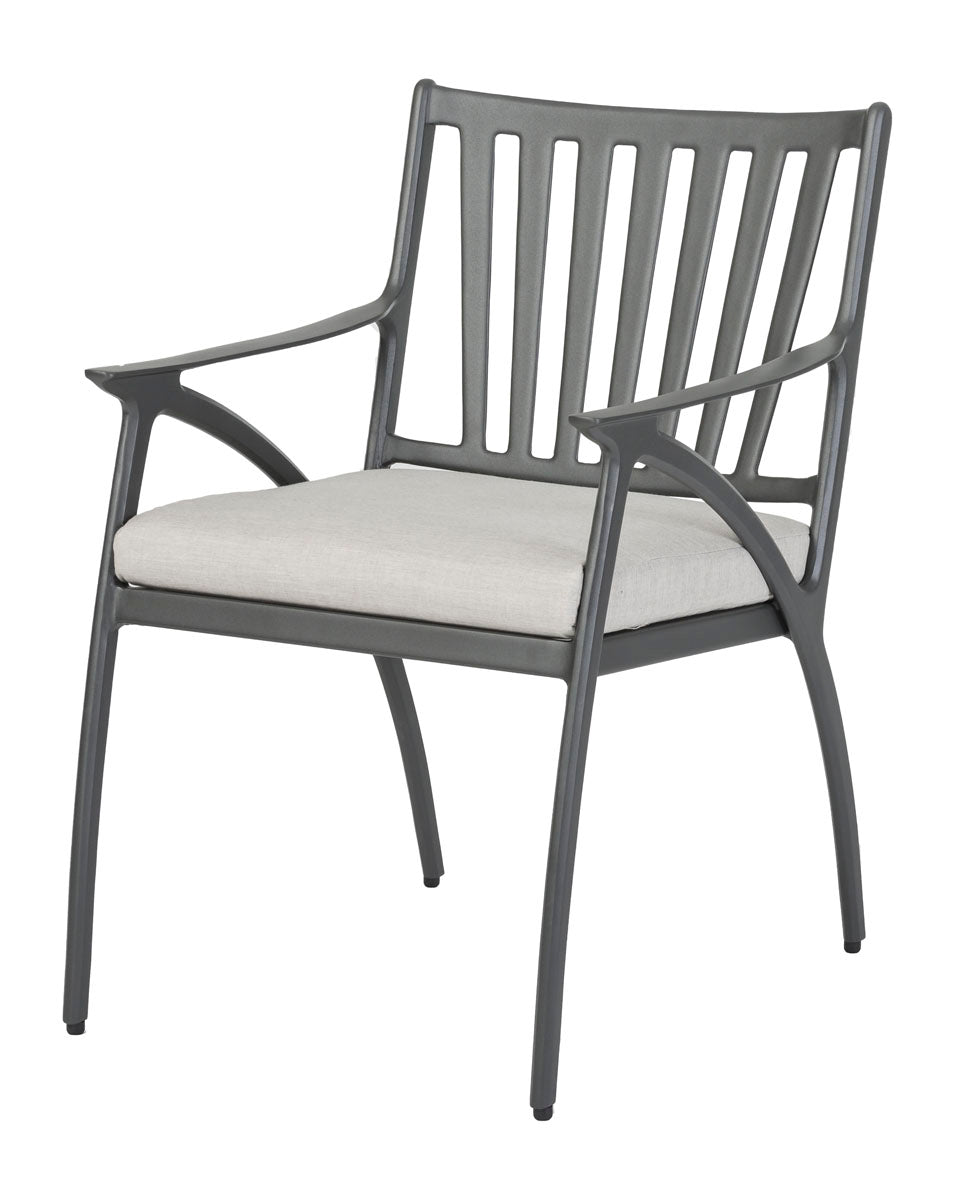 Gensun Amari Cushion Dining Chair in Carbon