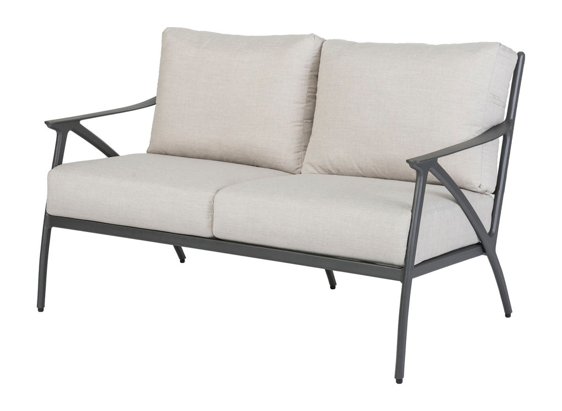 Gensun Amari Cushion Loveseat in Carbon