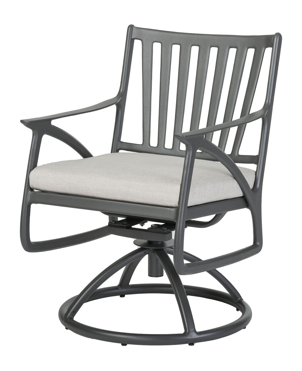 Gensun Amari Cushion Swivel Rocker in Carbon