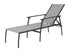 Gensun Amari Woven Chaise Lounge in Carbon