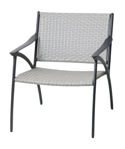 Gensun Amari Woven Lounge Chair in Carbon