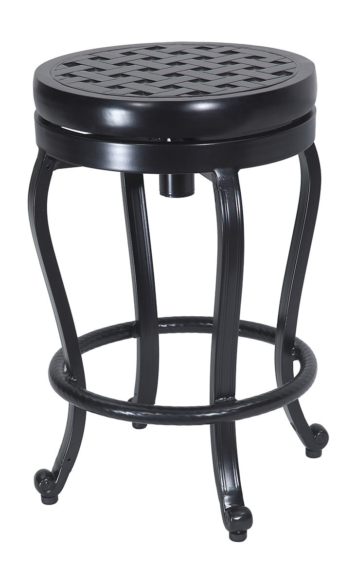 Gensun Backless Swivel Balcony Stool in Midnight Gold