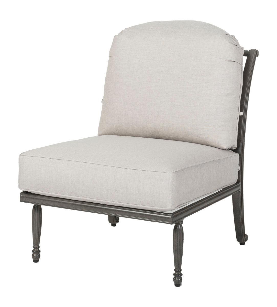 Gensun Bel Air Armless Lounge Chair in Midnight Gold