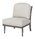 Gensun Bel Air Armless Lounge Chair in Midnight Gold