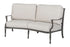 Gensun Bel Air Curved Loveseat in Midnight Gold
