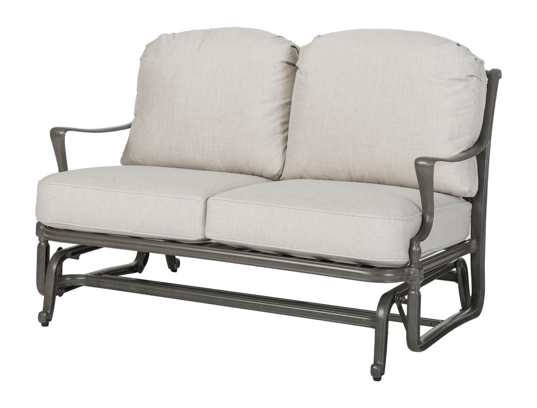Gensun Bel Air Loveseat Glider in Midnight Gold