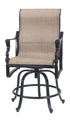 Gensun Bel Air Sling Swivel Rocking Balcony Stool in Midnight Gold