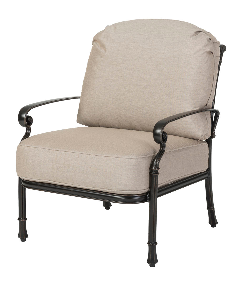 Gensun Bella Vista Cushion Lounge Chair in Midnight Gold