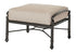 Gensun Bella Vista Cushion Ottoman in Midnight Gold