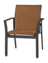 Gensun Echelon Padded Sling Dining Chair (stacking) in Carbon