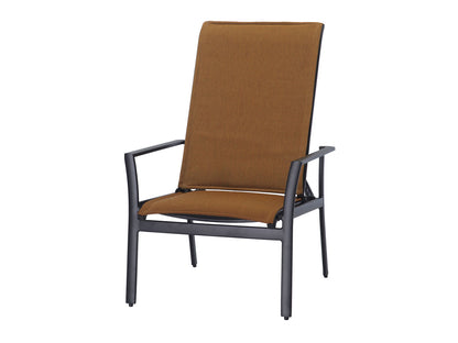 Gensun Echelon Padded Sling Reclining Chair in Carbon