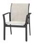 Gensun Echelon Sling Dining Chair (stacking) in Carbon