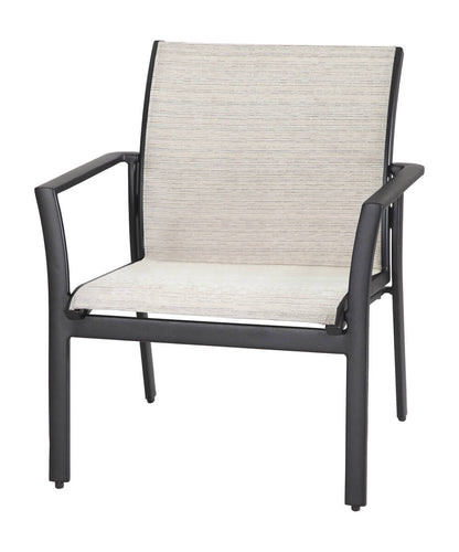 Gensun Echelon Sling Lounge Chair (stacking) in Carbon