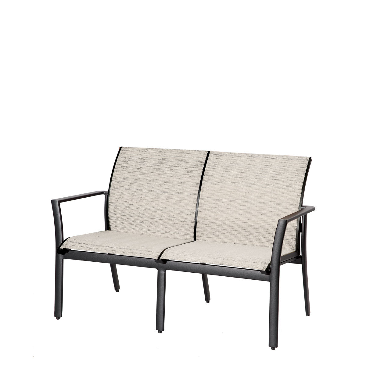Gensun Echelon Sling Loveseat in Carbon