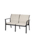 Gensun Echelon Sling Loveseat in Carbon