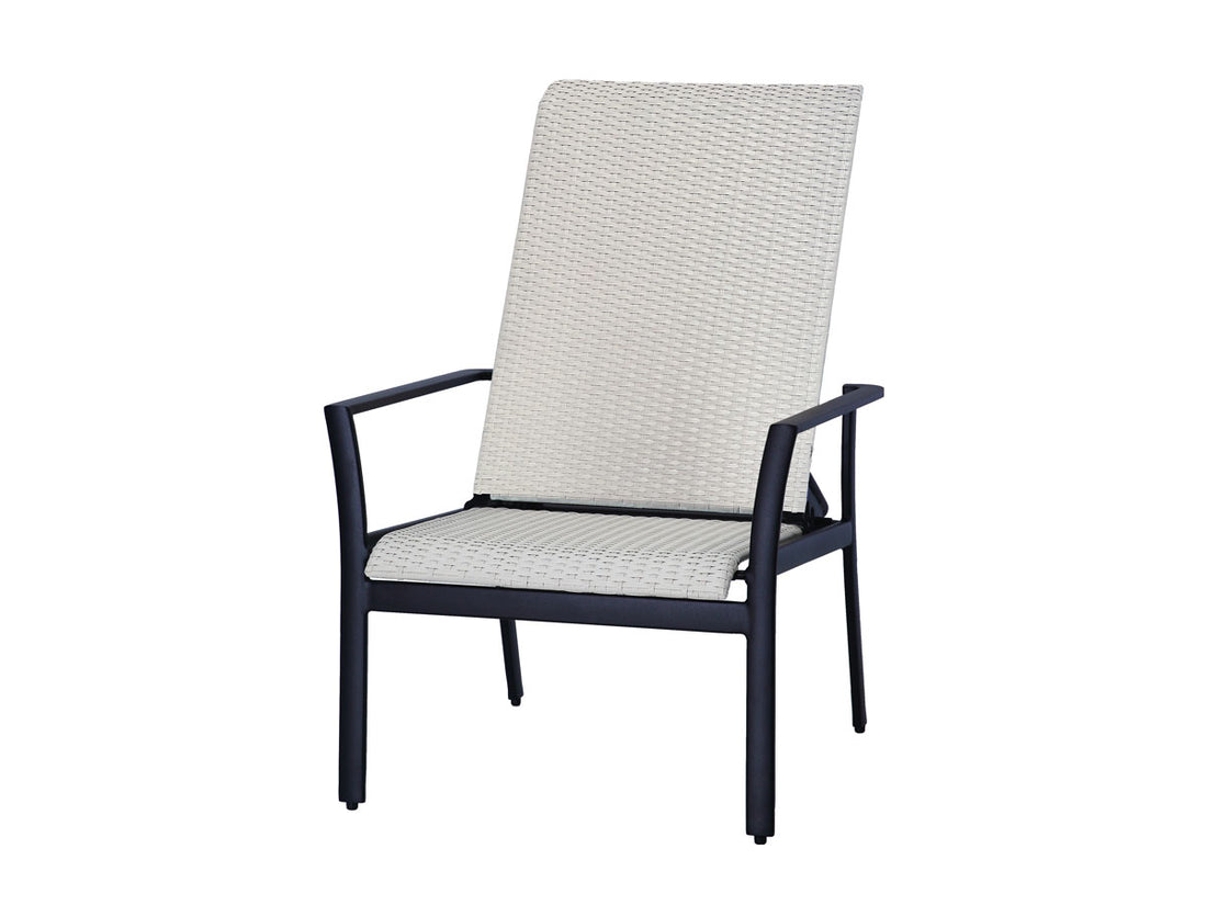 Gensun Echelon Woven Reclining Chair in Carbon