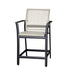 Gensun Echelon Woven Stationary Balcony Stool in Carbon