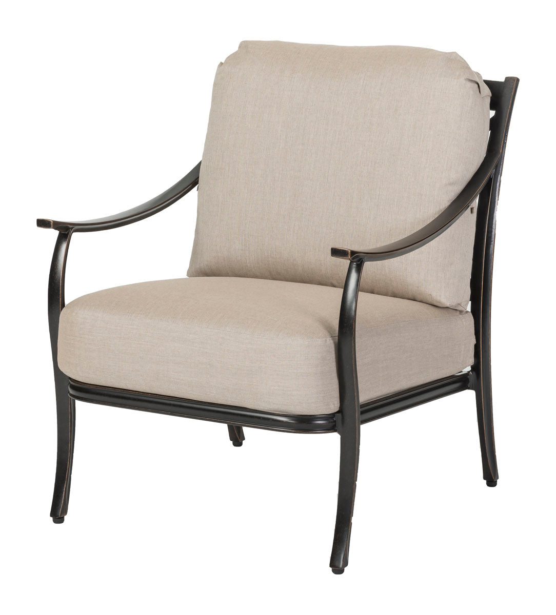 Gensun Edge Cushion Lounge Chair in Midnight Gold