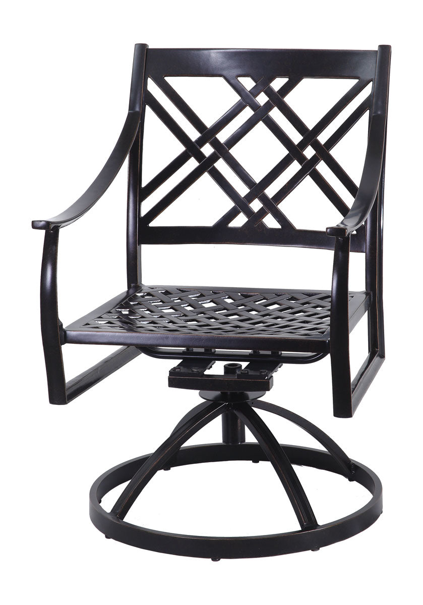 Gensun Edge Swivel Rocker in Midnight Gold