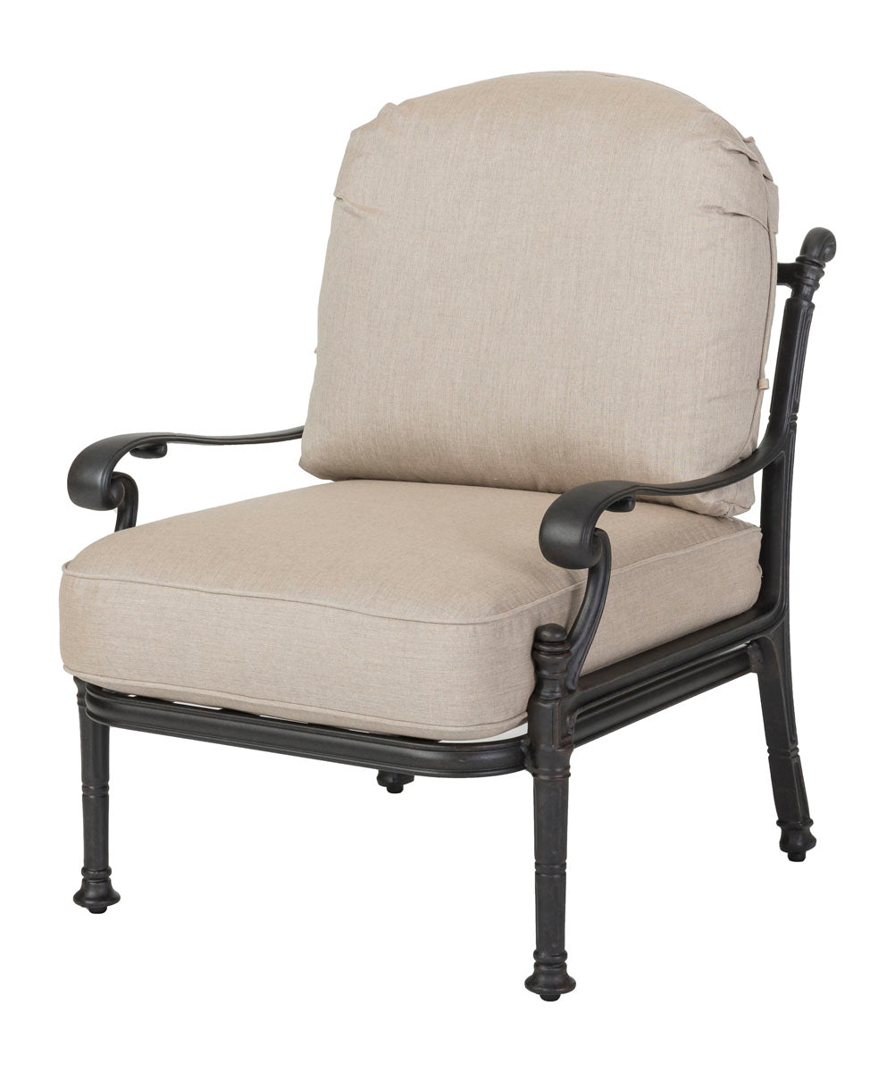 Gensun Florence Cushion Lounge Chair in Carbon