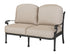 Gensun Florence Cushion Loveseat in Carbon