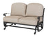 Gensun Florence Cushion Loveseat Glider in Carbon