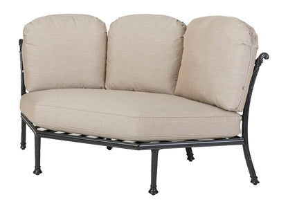 Gensun Florence Cushion Three-Back Corner Chair in Carbon