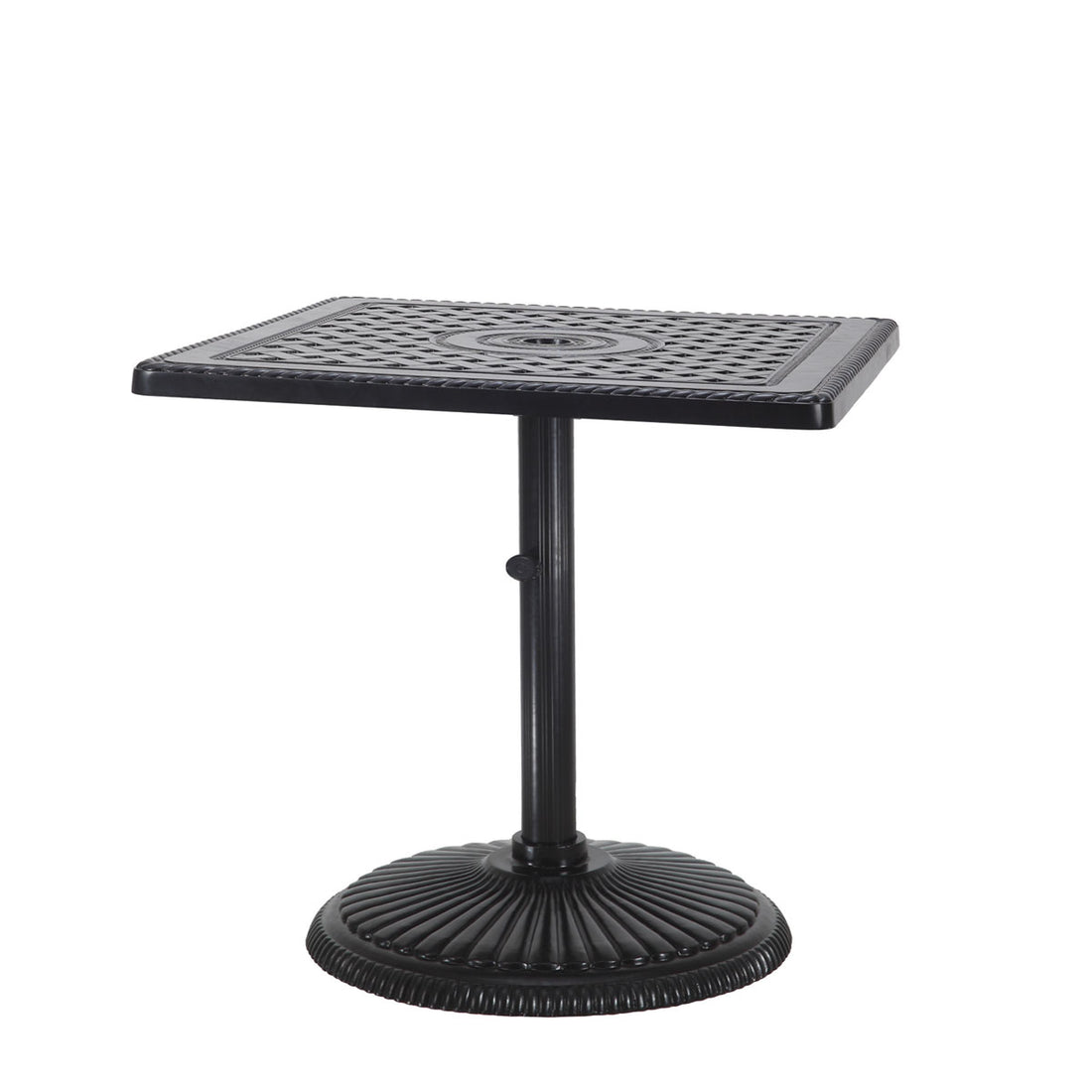 Gensun Grand Terrace 30" Square Pedestal Table in Desert Bronze