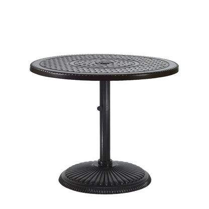 Gensun Grand Terrace 36" Round Pedestal Table in Desert Bronze