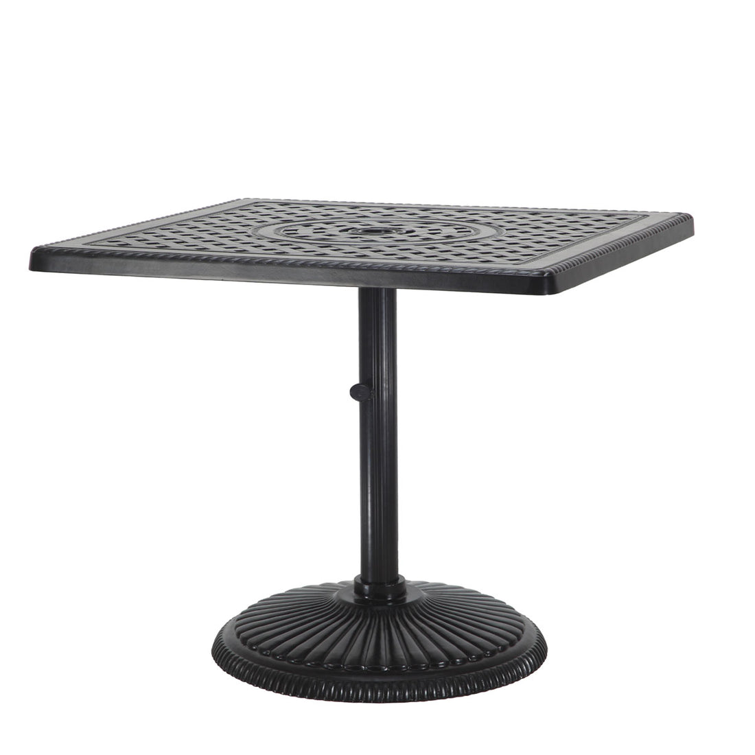 Gensun Grand Terrace 36" Square Pedestal Table in Desert Bronze