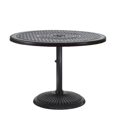 Gensun Grand Terrace 42" Round Pedestal Table in Desert Bronze