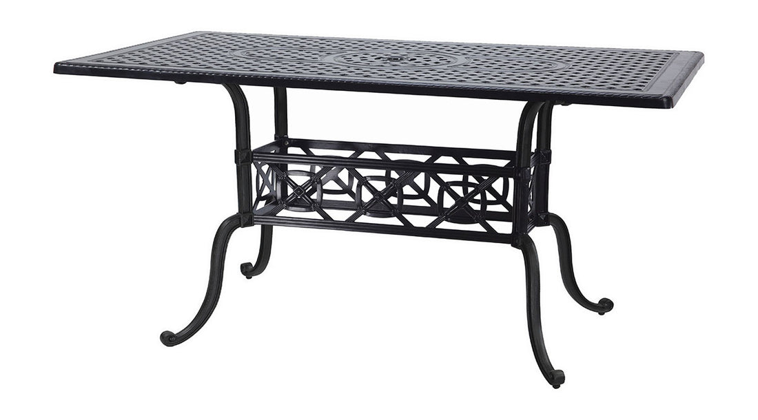 Gensun Grand Terrace 42" x 72" Rectangular Balcony/Gathering Table in Desert Bronze